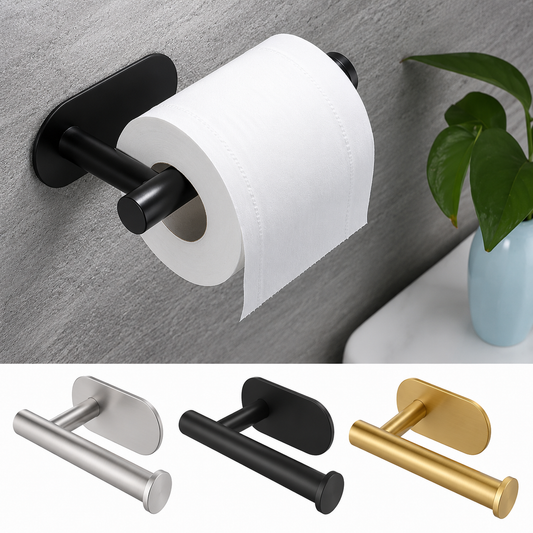 Adhesive Stainless Steel Toilet Paper Holder