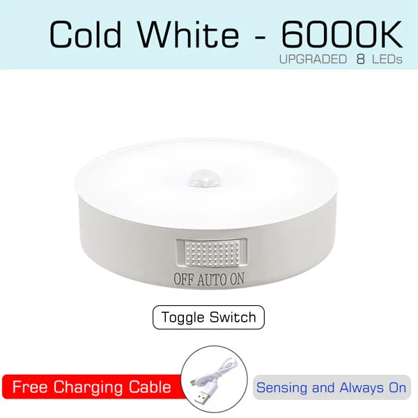 USB Rechargeable Motion Sensor LED Night Light