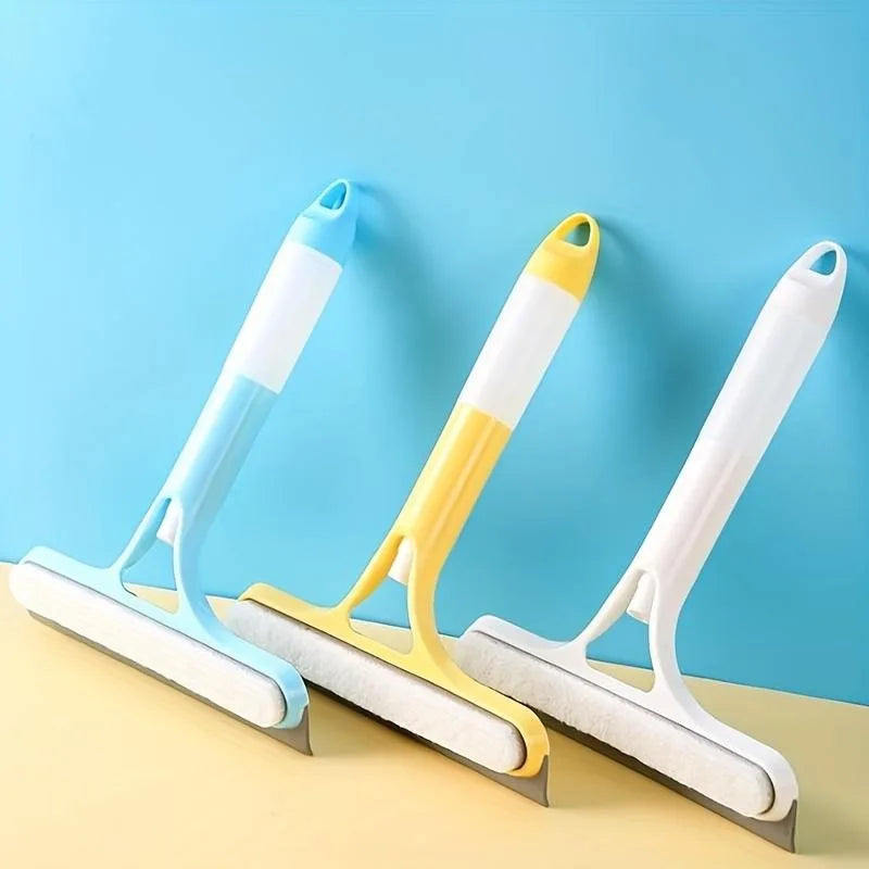 Multi-function Glass Wiper with Sprayer Cleaning Brush