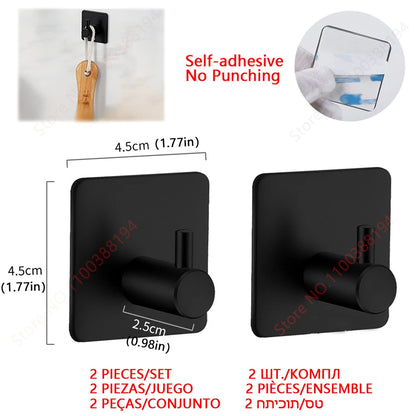 Adhesive Stainless Steel Toilet Paper Holder