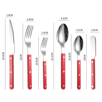 Stainless steel dining set