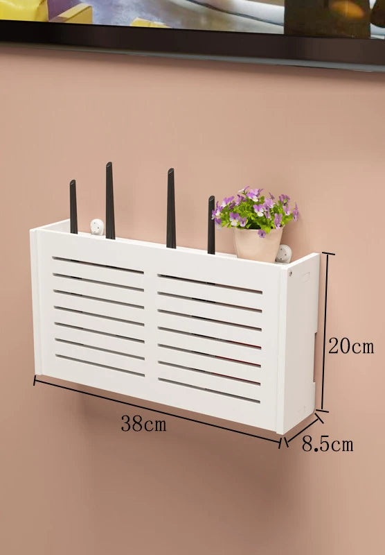 Wall-Mounted Wi-Fi Router Storage Box
