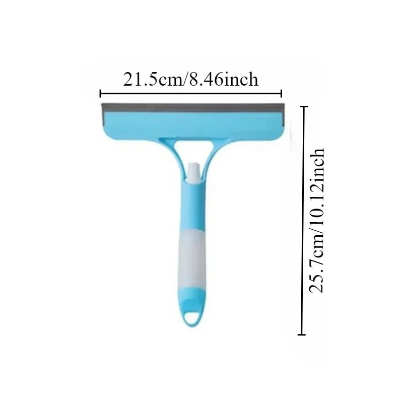 Multi-function Glass Wiper with Sprayer Cleaning Brush