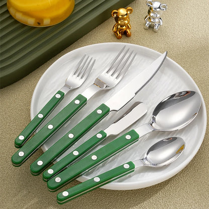 Modern stainless steel cutlery