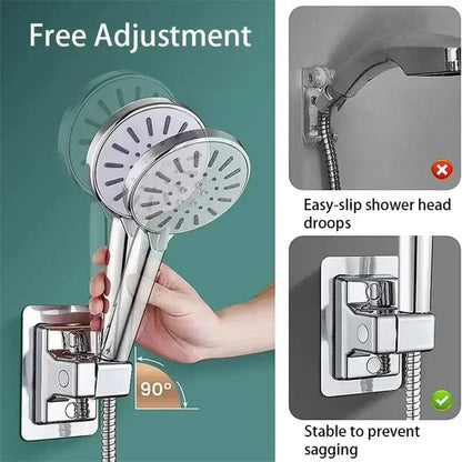 Adjustable Wall-Mounted Shower Head Holder