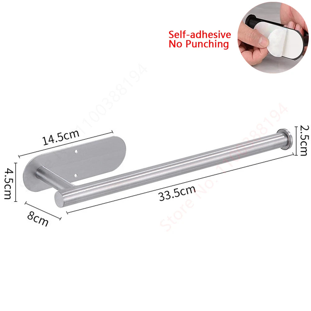 Adhesive Stainless Steel Toilet Paper Holder