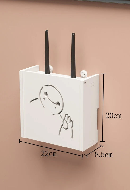Wall-Mounted Wi-Fi Router Storage Box