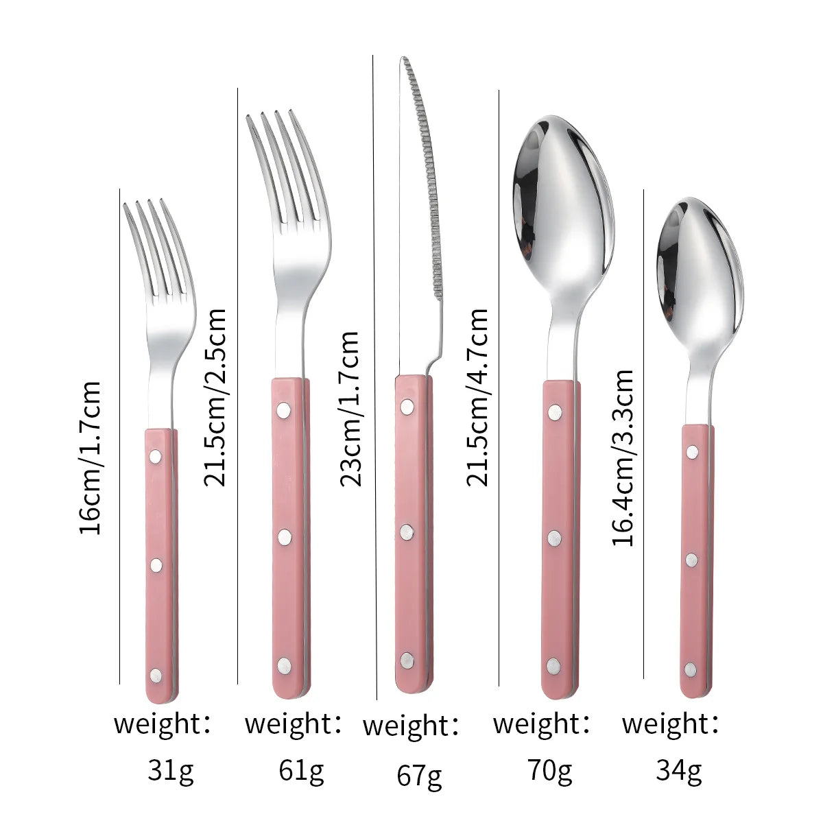Kitchen cutlery set fvor everyday use