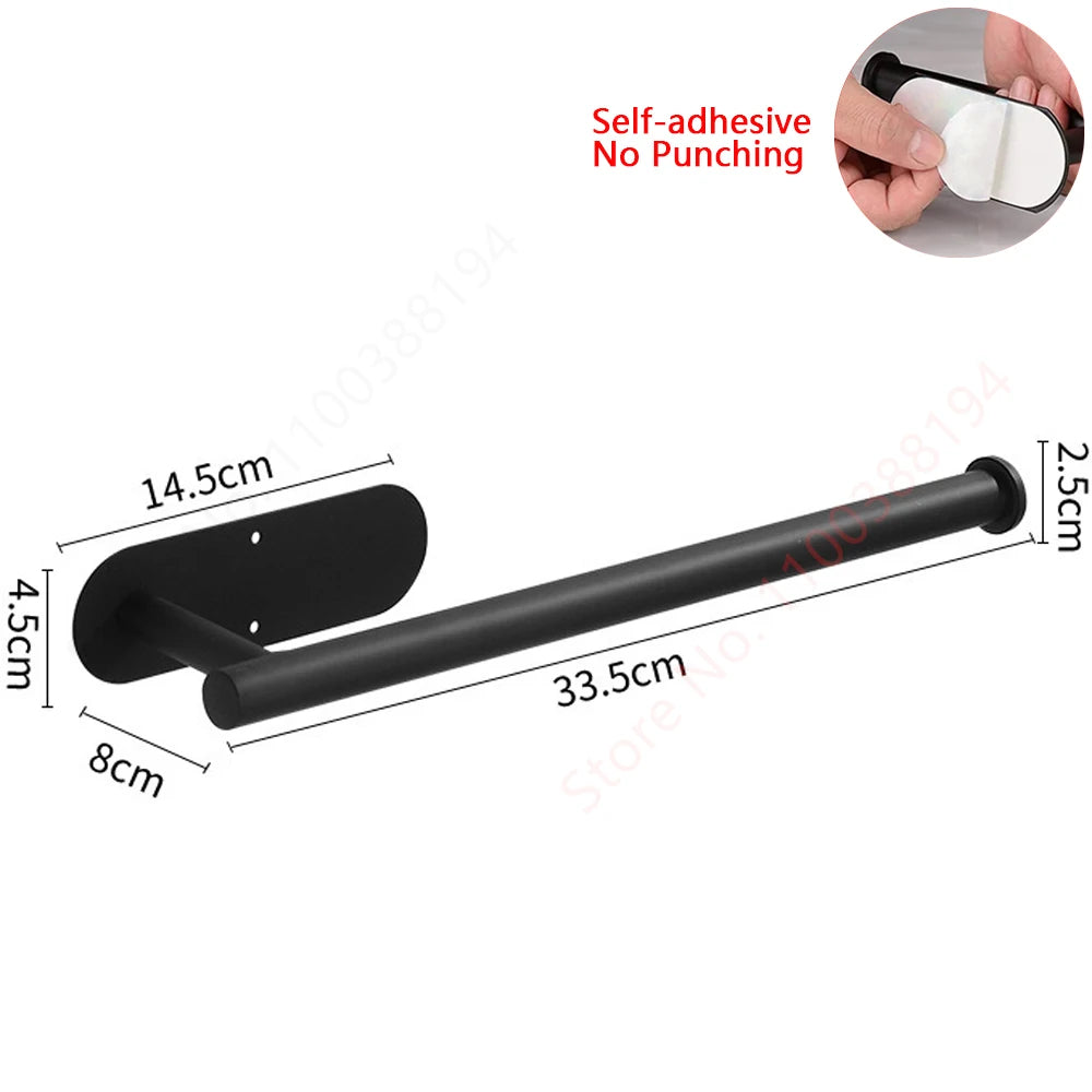 Adhesive Stainless Steel Toilet Paper Holder