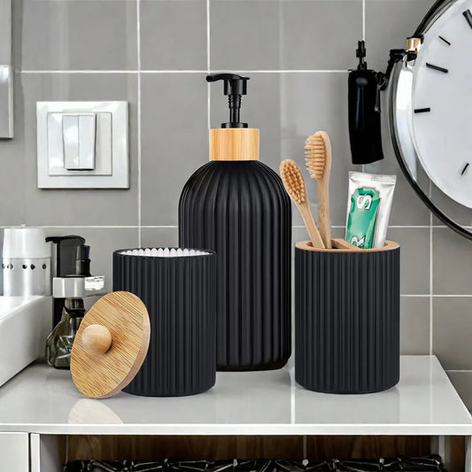 Bathroom Soap Dispenser with  Toothbrush Holder