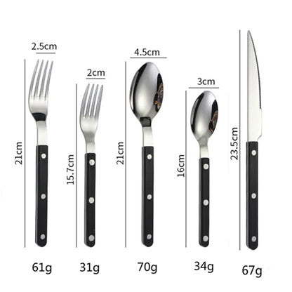 Stainless steel spoons and forks