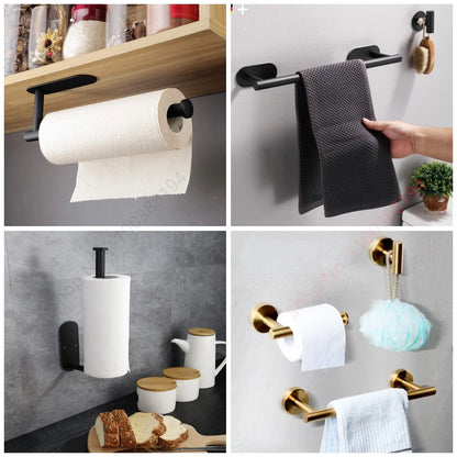 Adhesive Stainless Steel Toilet Paper Holder