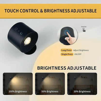 Rechargeable Double Head LED Wall Lamp