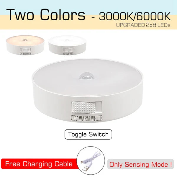 USB Rechargeable Motion Sensor LED Night Light