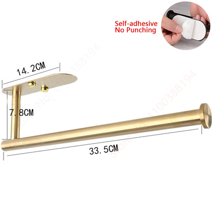 Adhesive Stainless Steel Toilet Paper Holder