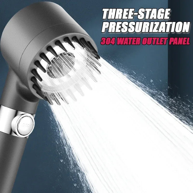 High Pressure 3-Mode Adjustable Shower Head