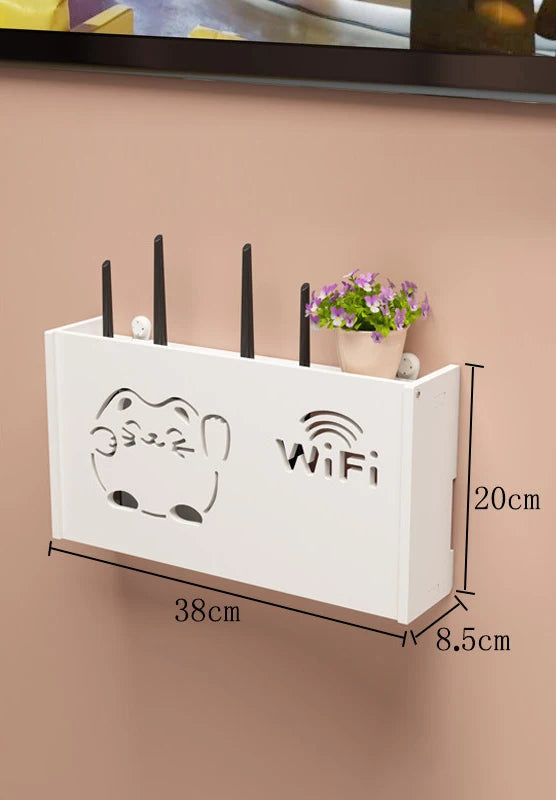 Wall-Mounted Wi-Fi Router Storage Box