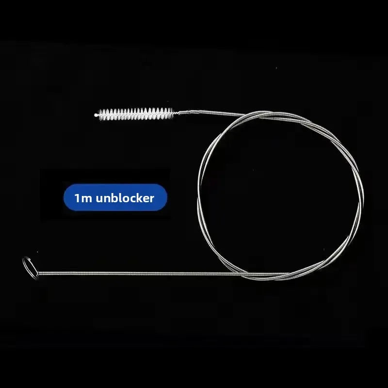 Refrigerator drain cleaning brush