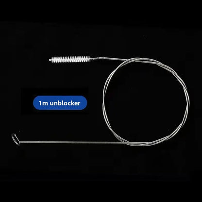 Refrigerator drain cleaning brush