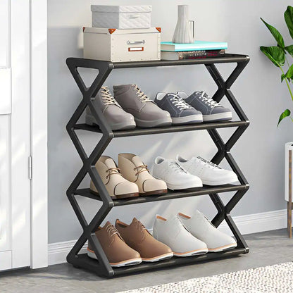 4-Tier X-Type Shoe Storage Rack