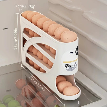 3-Tier Rolling Egg Storage Organizer