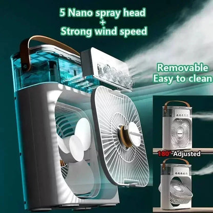 3-in-1 Mini Air Cooler Fan Humidifier