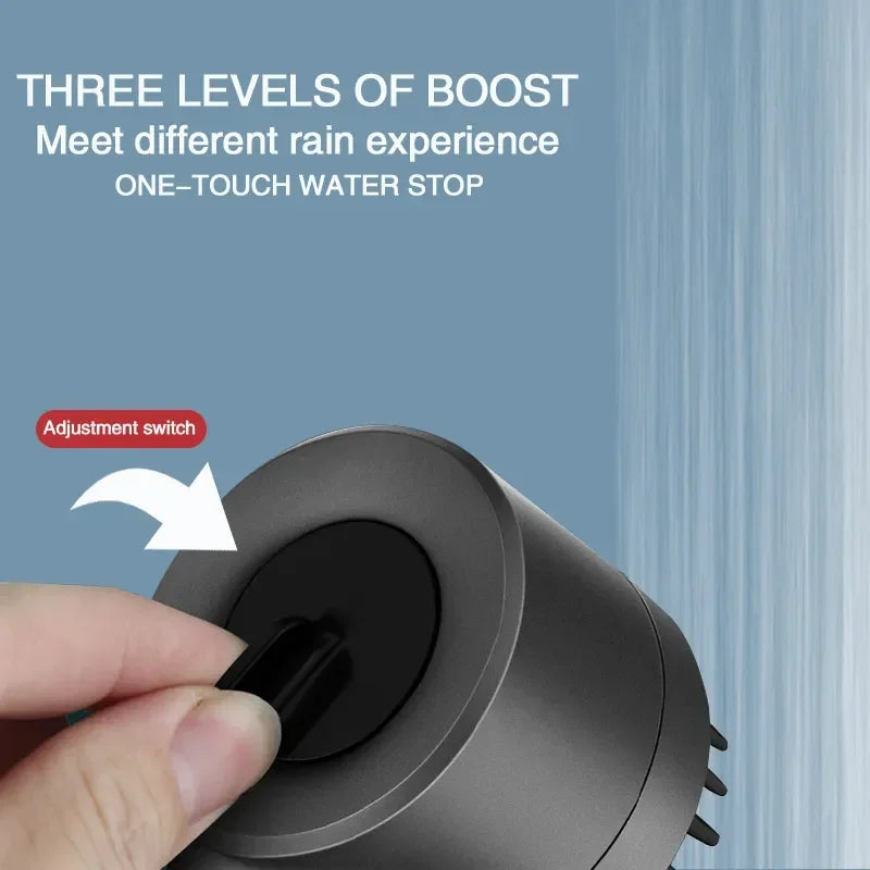 High Pressure 3-Mode Adjustable Shower Head