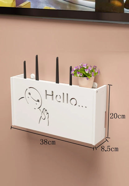Wall-Mounted Wi-Fi Router Storage Box