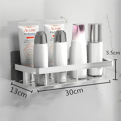 Punch-Free Wall-Mounted Corner Bathroom Shelf