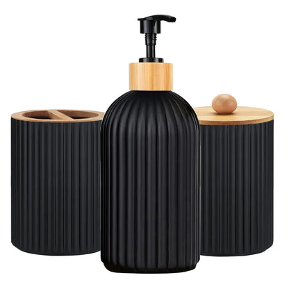 Bathroom Soap Dispenser with  Toothbrush Holder