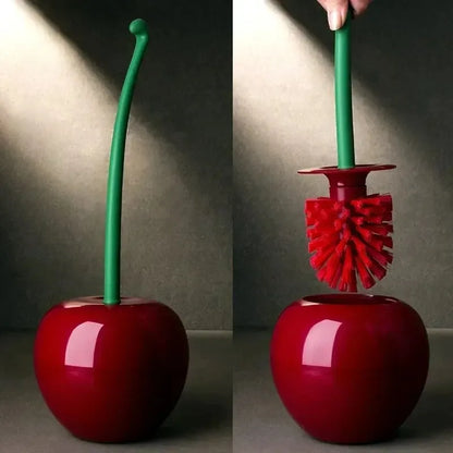 Cherry Shaped Toilet Brush Holder Set