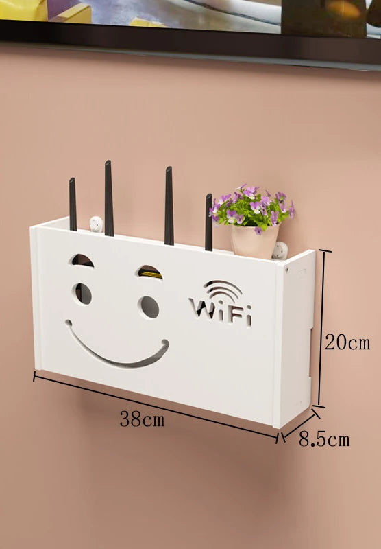 Wall-Mounted Wi-Fi Router Storage Box