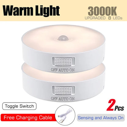 USB Rechargeable Motion Sensor LED Night Light
