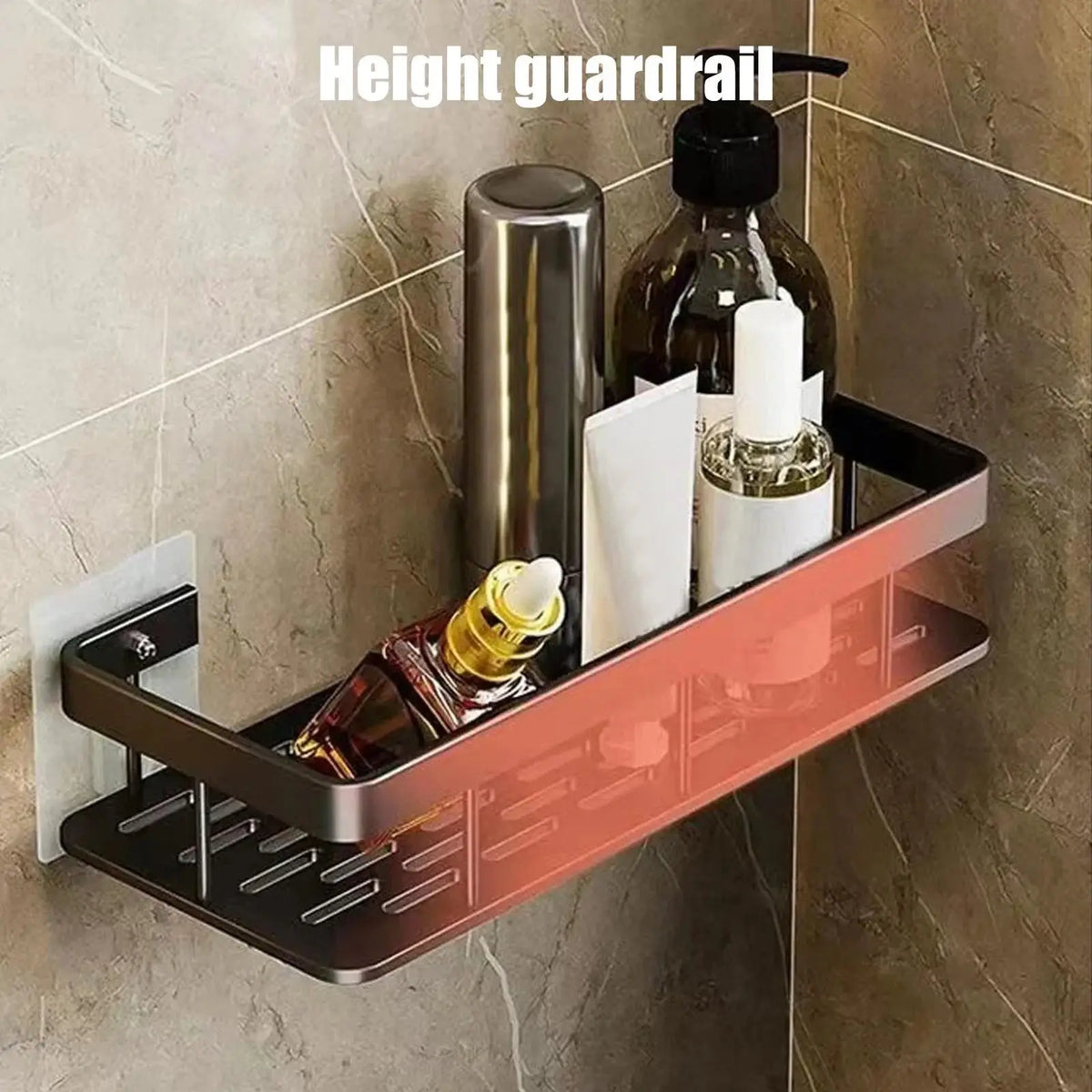 Punch-Free Wall-Mounted Corner Bathroom Shelf