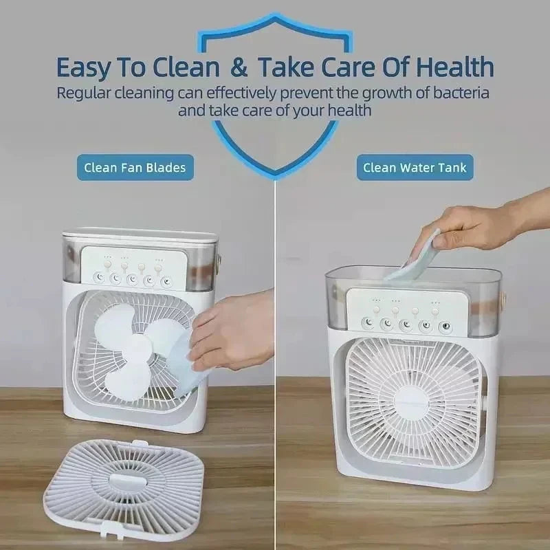 3-in-1 Mini Air Cooler Fan Humidifier