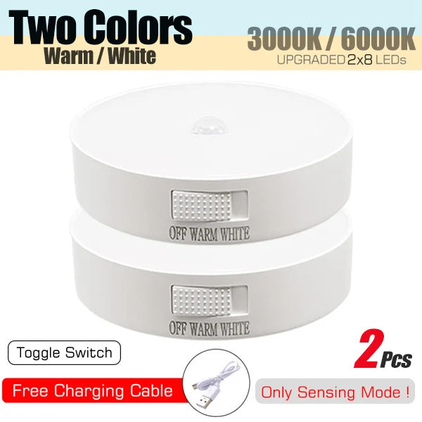 USB Rechargeable Motion Sensor LED Night Light