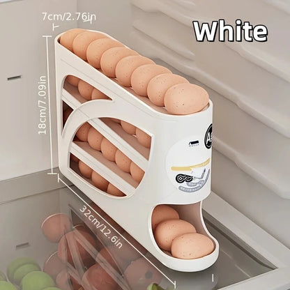 3-Tier Rolling Egg Storage Organizer