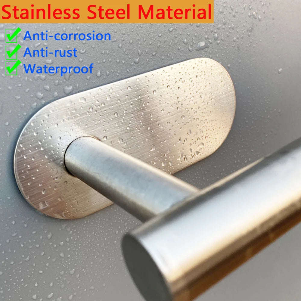 Adhesive Stainless Steel Toilet Paper Holder