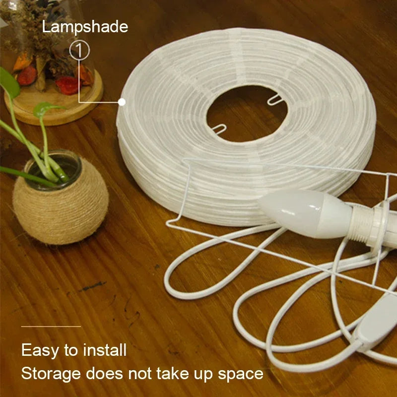 Soft light rice paper table lamp