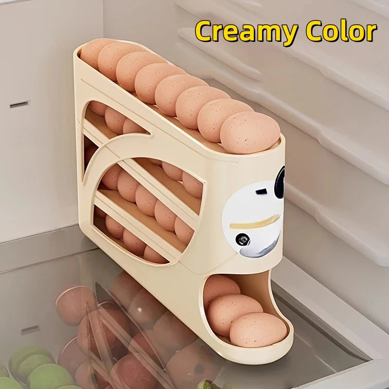 3-Tier Rolling Egg Storage Organizer