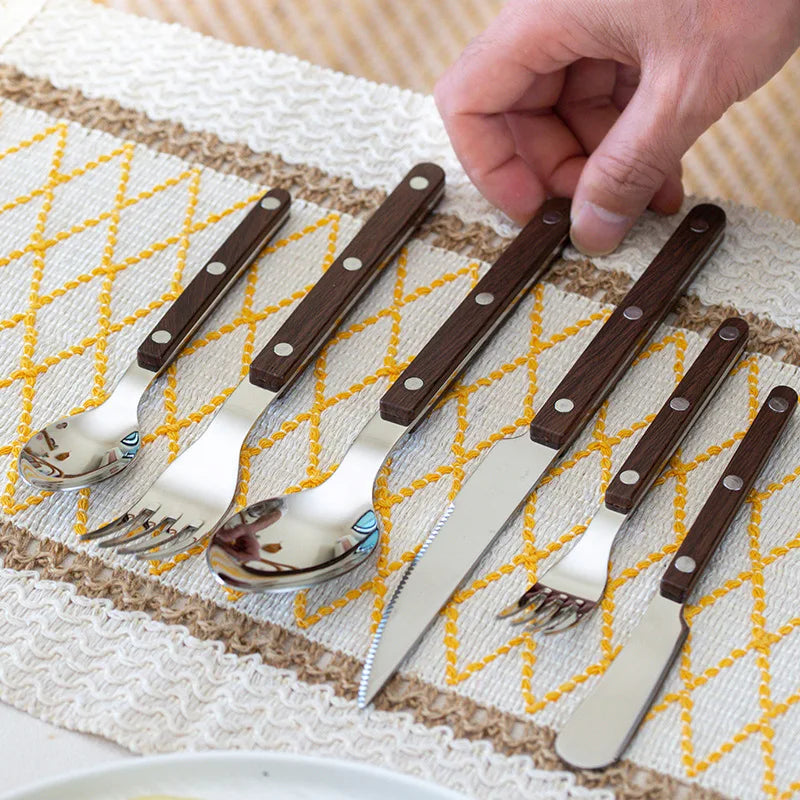 Stainless steel tableware set