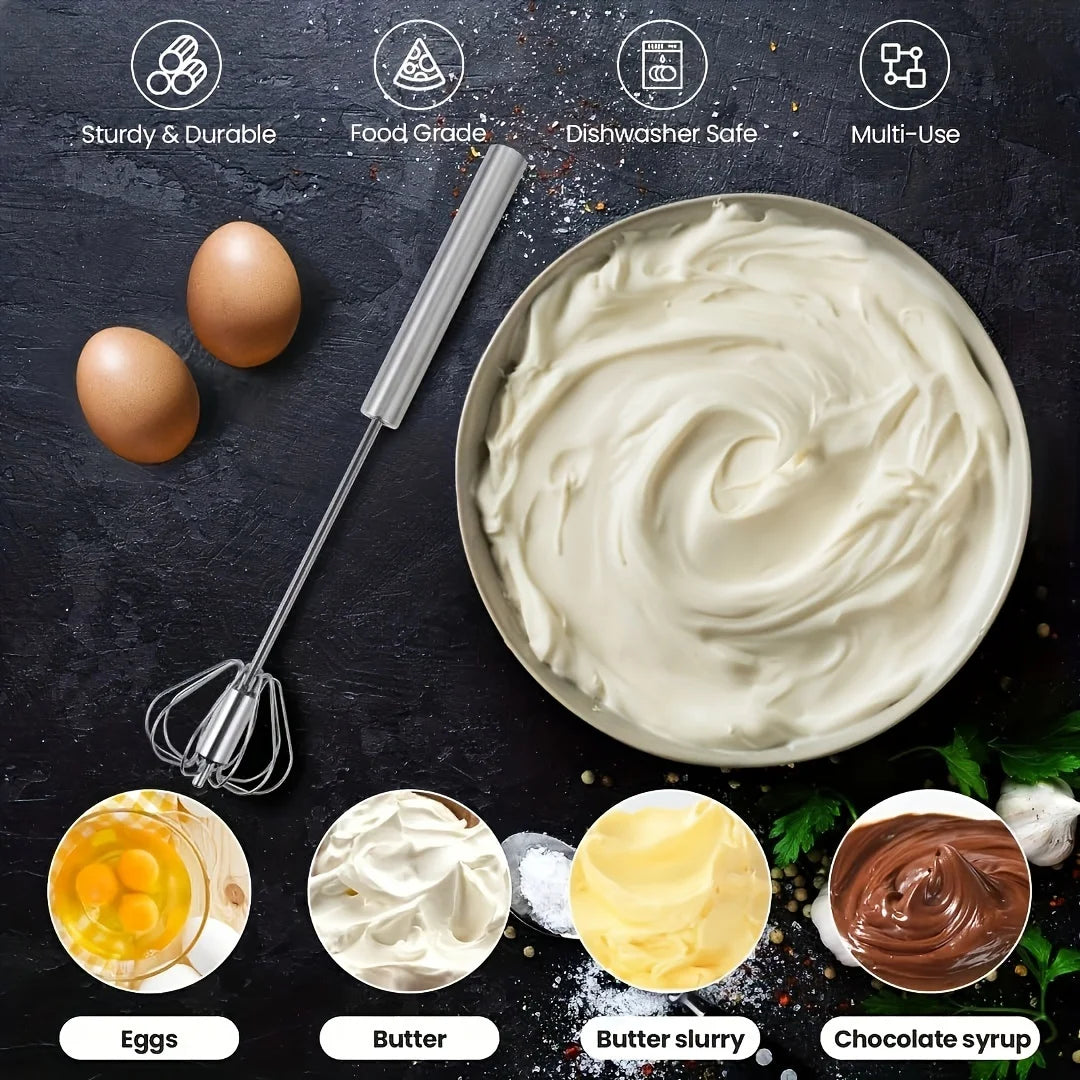 Stainless Steel Semi-Automatic Egg Beater Mixer