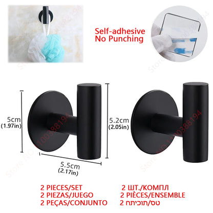 Adhesive Stainless Steel Toilet Paper Holder