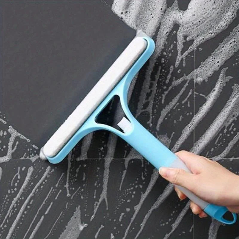 Multi-function Glass Wiper with Sprayer Cleaning Brush