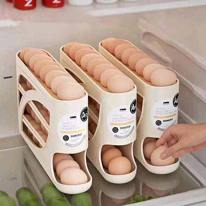 3-Tier Rolling Egg Storage Organizer