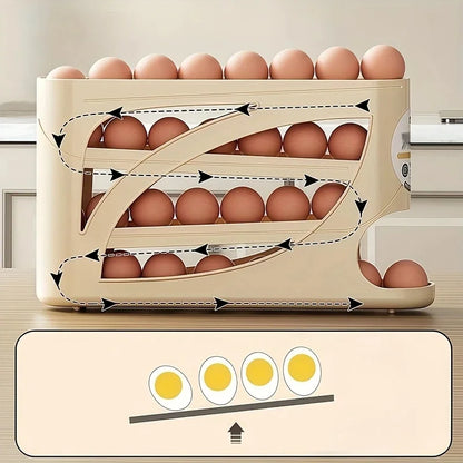 3-Tier Rolling Egg Storage Organizer