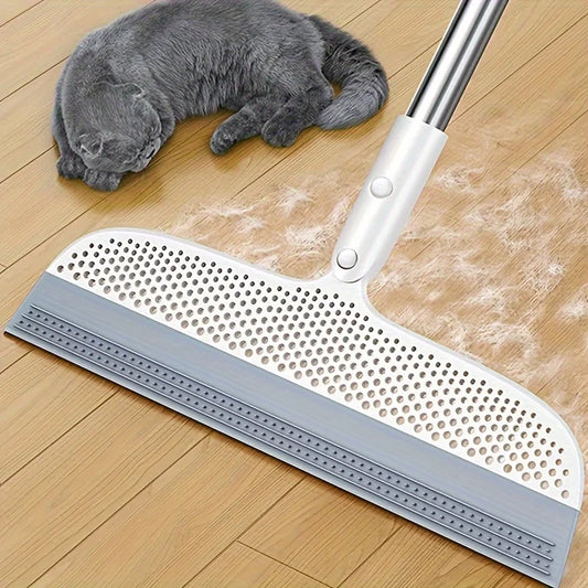 Magic Silicone Broom with Double-Sided Scraper Cleaning Tool