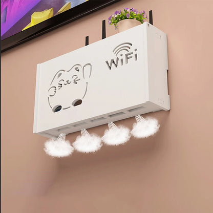 Wall-Mounted Wi-Fi Router Storage Box