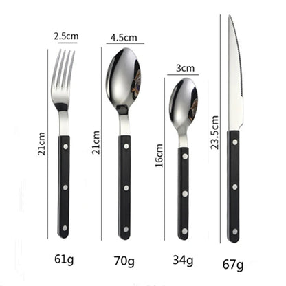 Stainless steel knives for dining