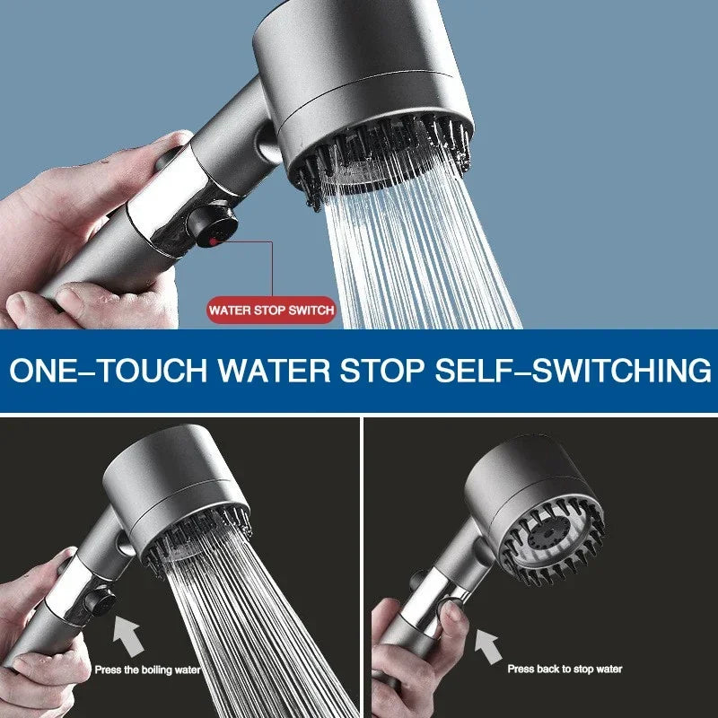 High Pressure 3-Mode Adjustable Shower Head